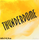 THUNDERDOME Schriftzug Aufkleber